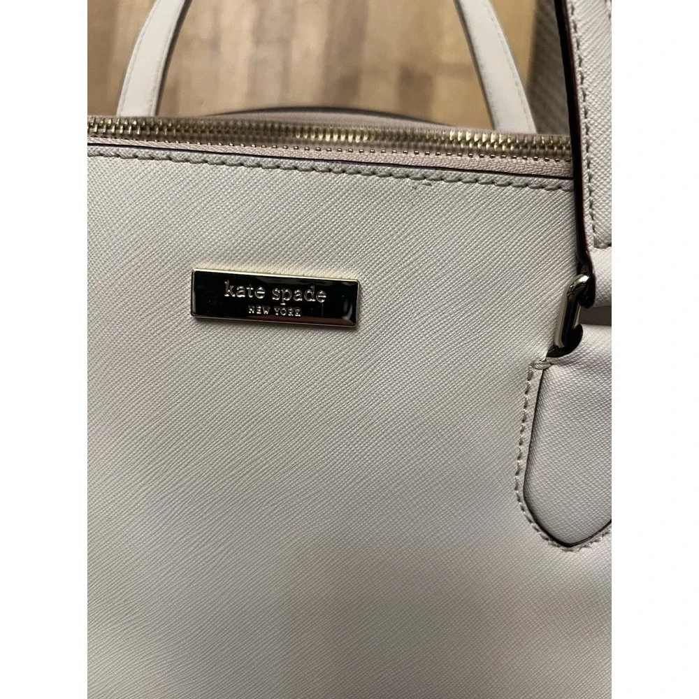 Kate Spade Laurel Way Leighann Blush Pink Saffiano Leather Satchel Bag WKRU4093